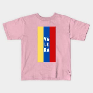 Valera City in Venezuelan Flag Colors Vertical Kids T-Shirt